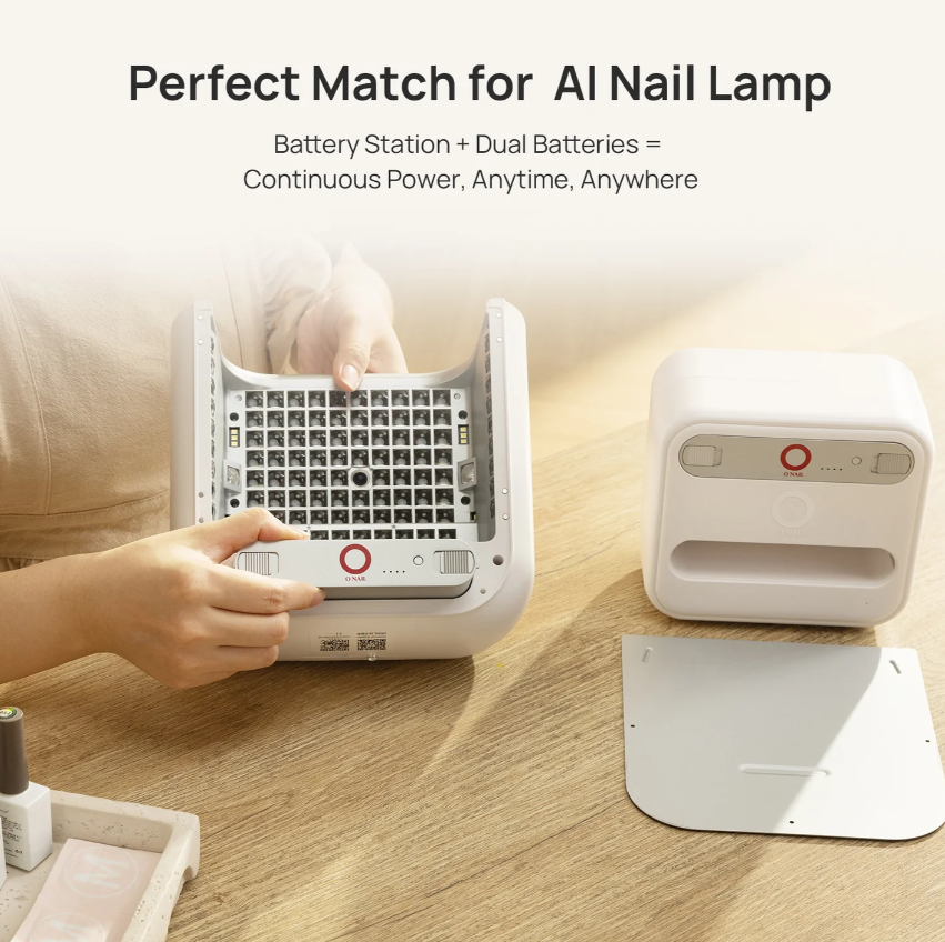 O NAIL Dedicated Battery Cabinet & Pack for AI Nail Lamp