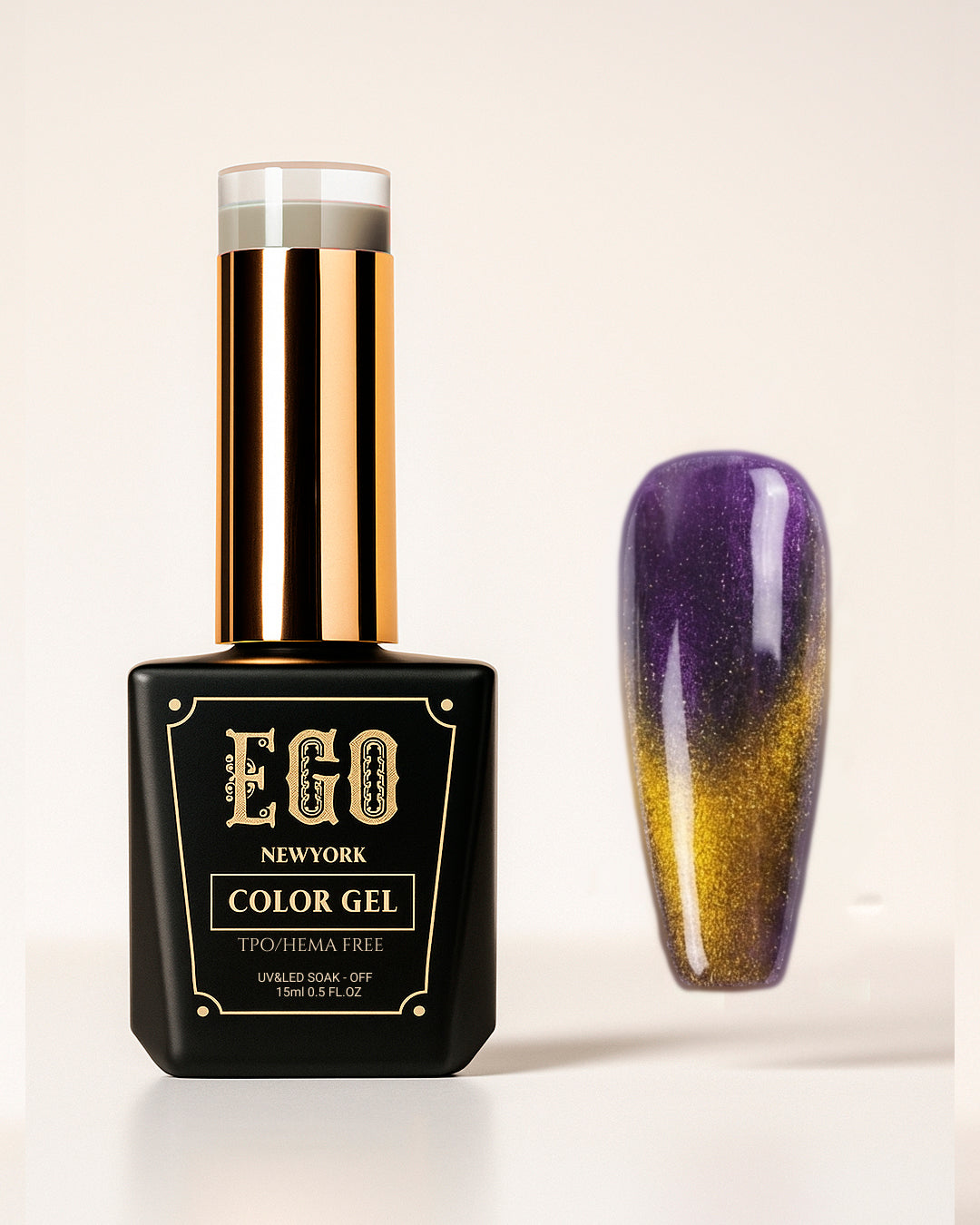 EGO Cat Eye Gel Polish 06/01 – Muted Gold