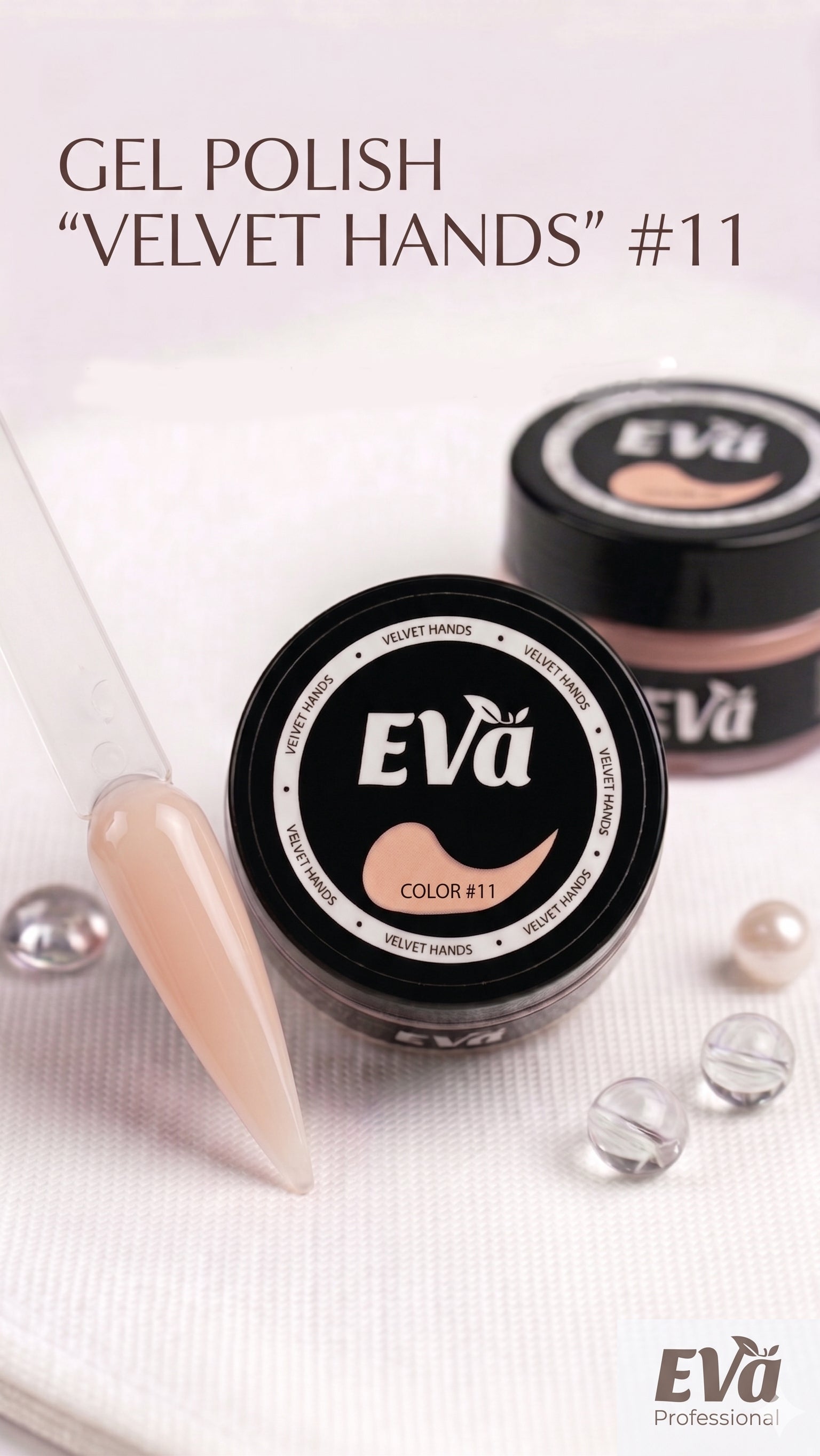 EVĂ Velvet Hands Builder Gel Color 11 | Thick Hard Gel (HEMA & TPO Free), 0.5 fl oz