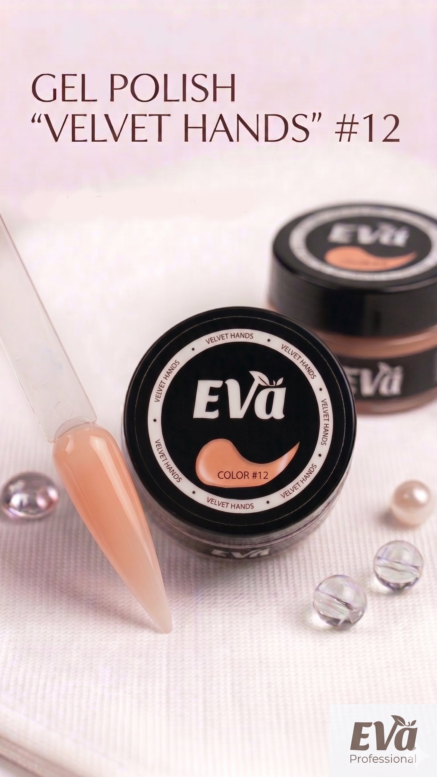 EVĂ Velvet Hands Builder Gel Color 12 | Thick Hard Gel (HEMA & TPO Free), 0.5 fl oz
