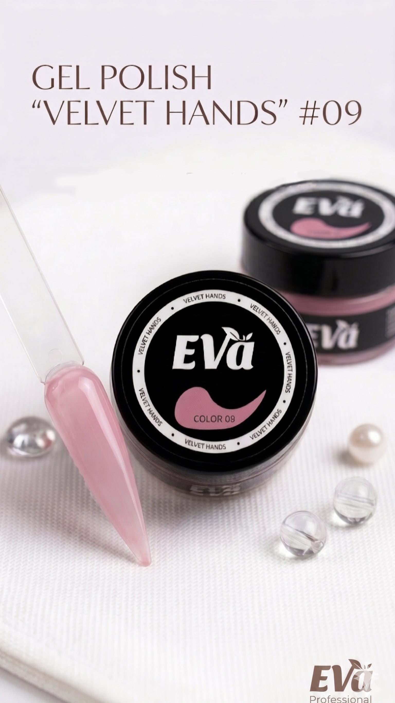 EVĂ Velvet Hands Builder Gel Color 09 | Thick Hard Gel (HEMA & TPO Free), 0.5 fl oz