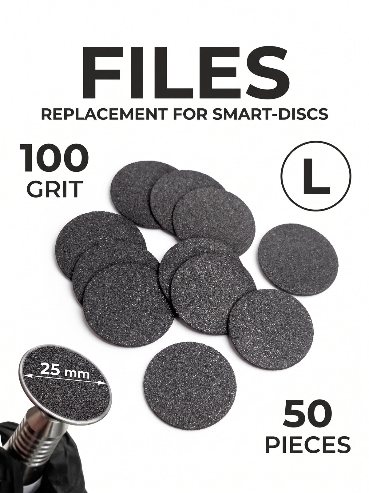 Disposable rit Refill Pads for Pedicure Disc 50 pcs, 25mm L (100 G)
