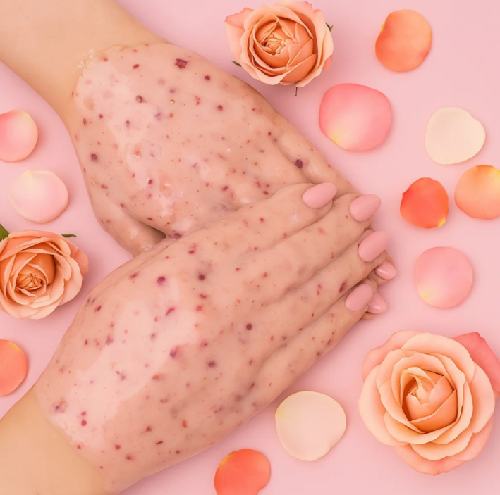 Hydrogel Hand Mask with Rose Petals — Shelly, 200g
