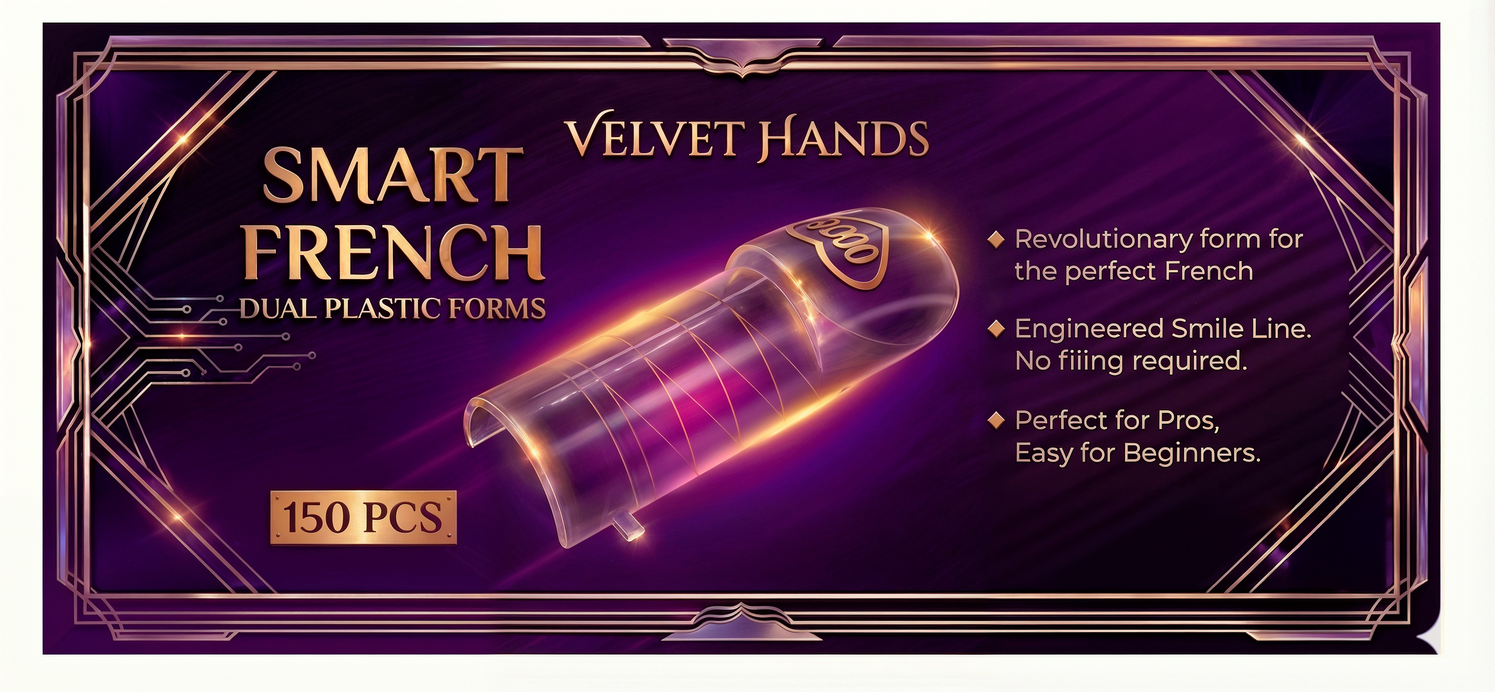 Velvet Hands Reusable Smart French Dual Forms (square)
