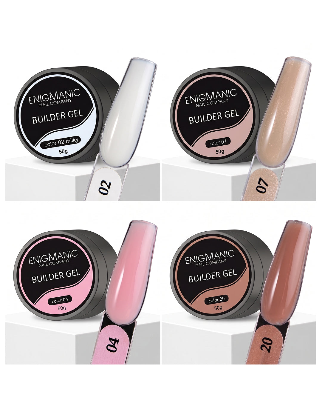 EnigManic Builder gel - Set of 4, 15ml