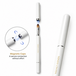 Velvet Hands Dual End Brush - 10mm & 15mm Magnetic Lids