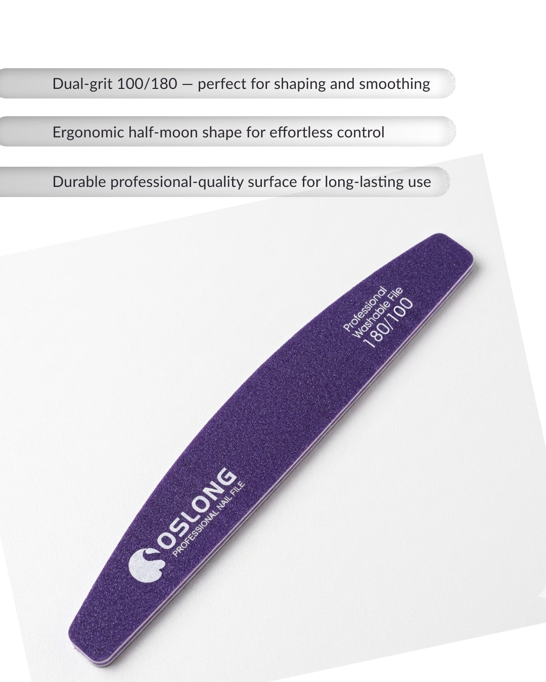 Velvet Hands Nail Files — 20 Pack (100/180 Grit)