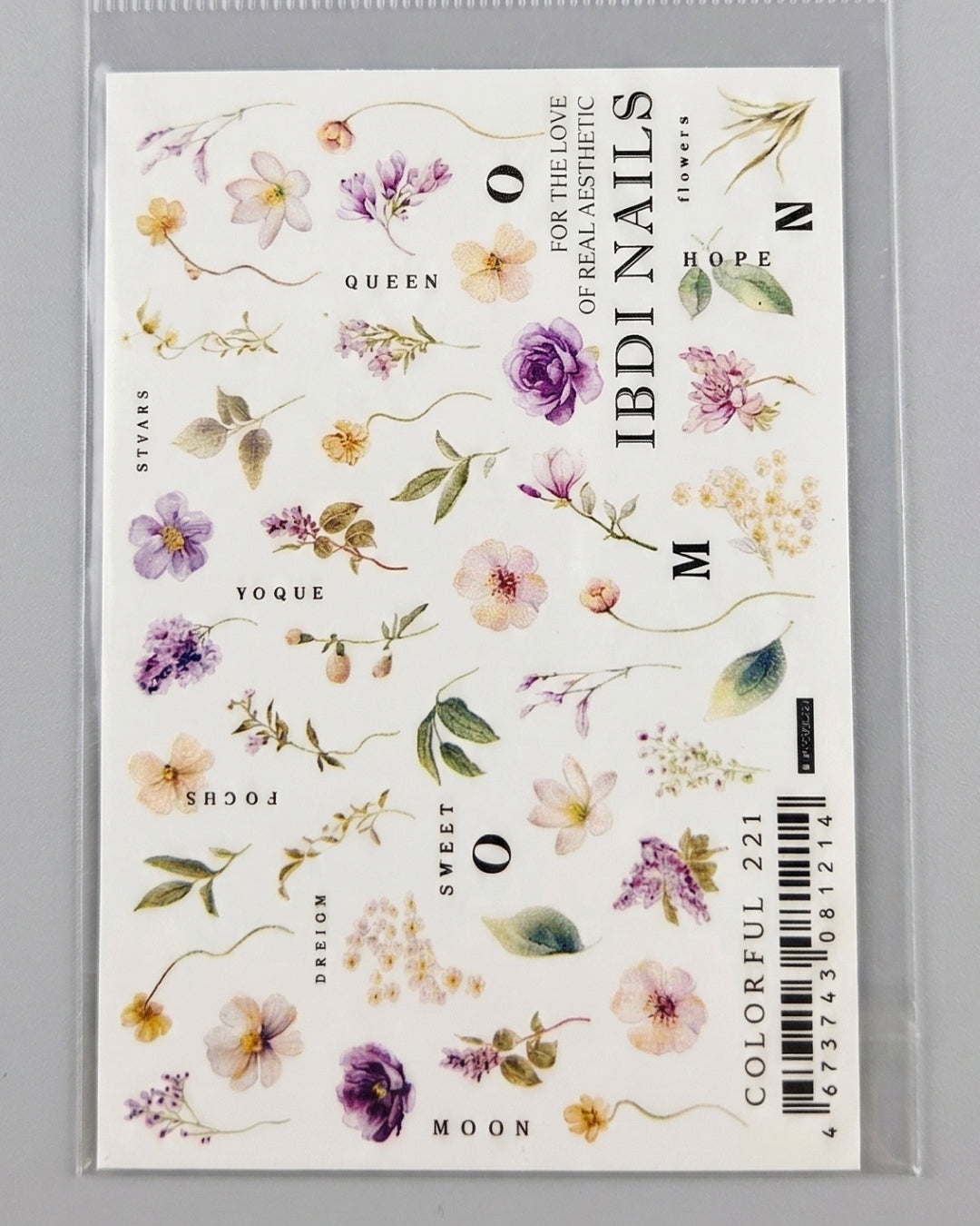 Velvet Hands Spring Flora Nail Stickers