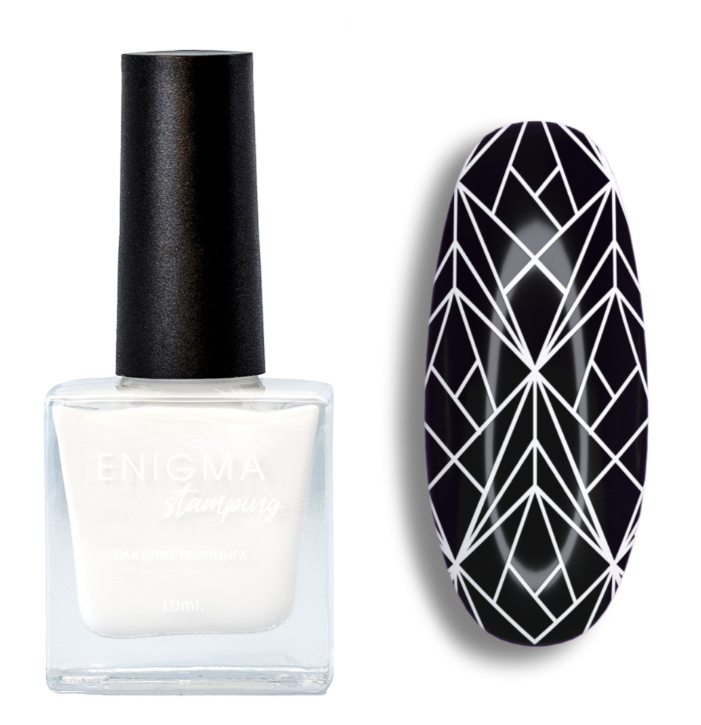Enigma Stamping Nail Polish 6 ml в„–2 White