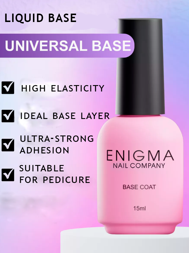 Universal rubber base ENIGMA 15 ml for all types of nails.