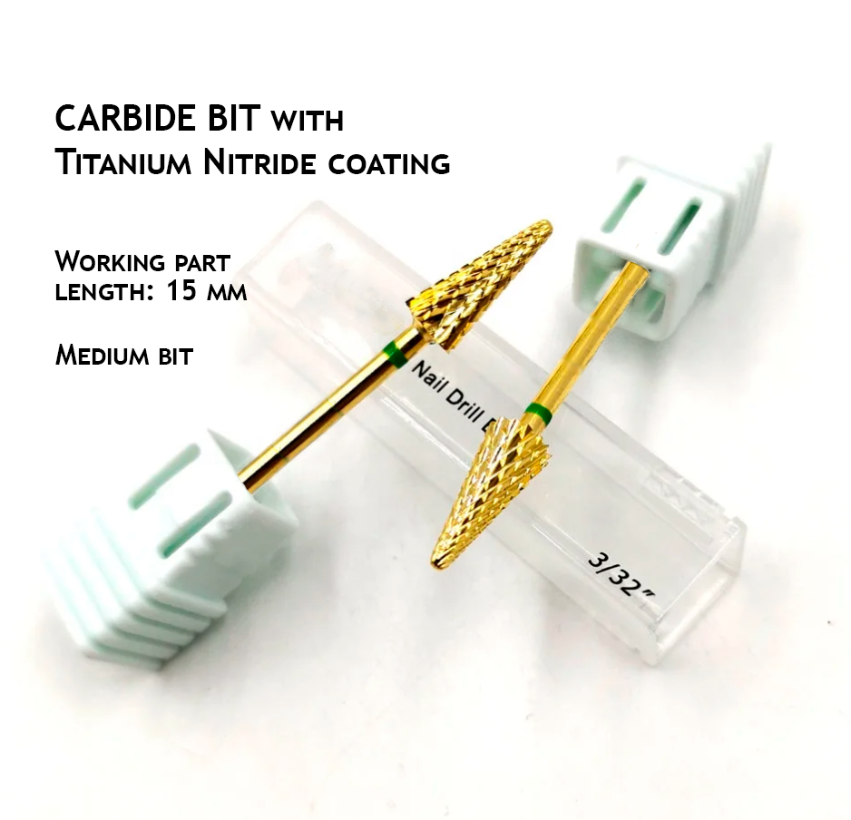Nitride Titanium Coated Nail Drill Bit вЂ“ Christmas Tree Shape