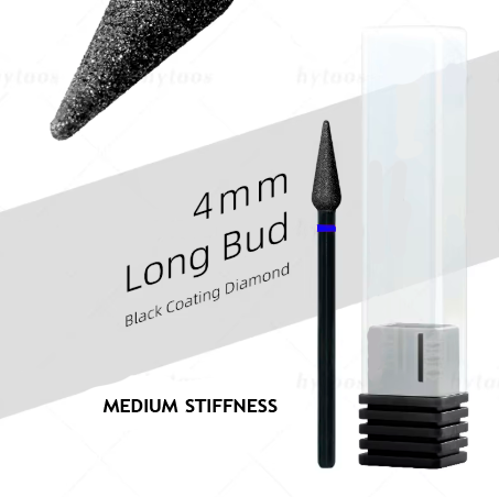 Diamond Bit "Cone" 4 mm вЂ“ Black Diamond Coated, Blue Grit