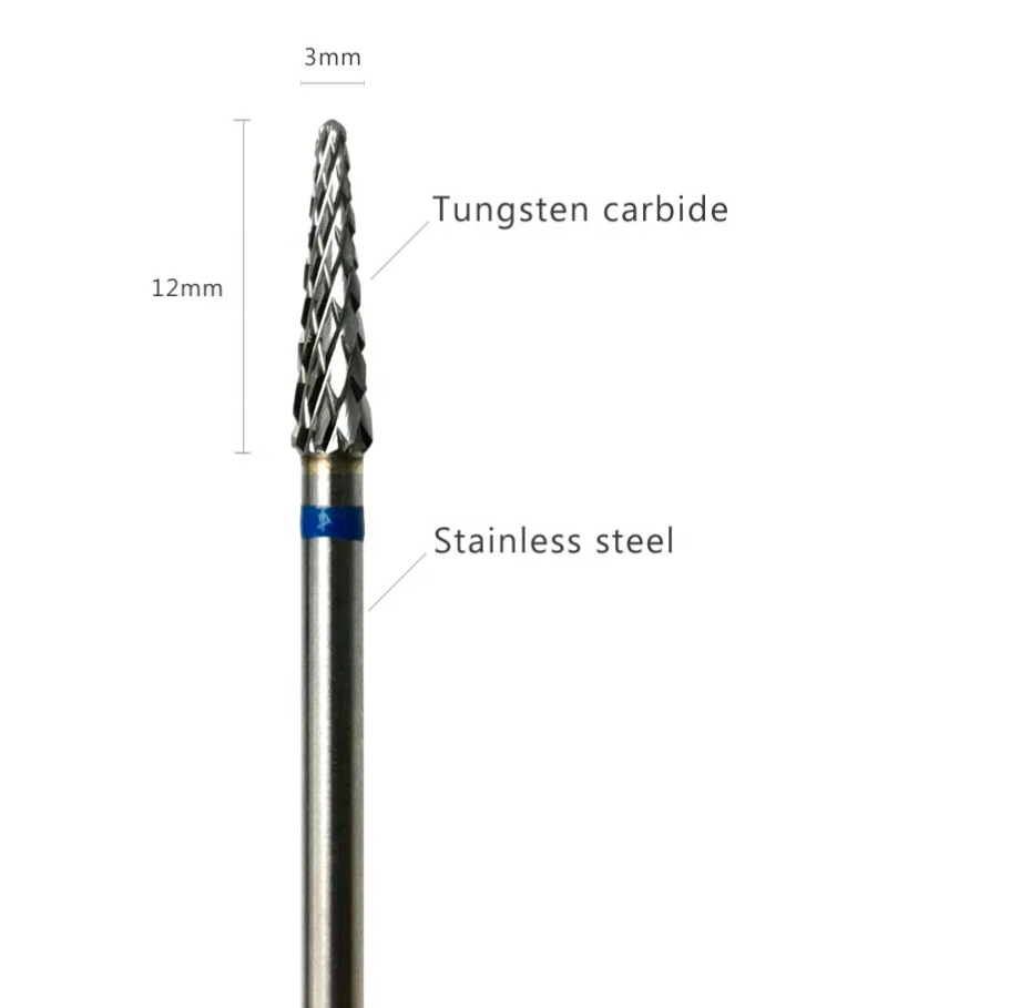 Tungsten Carbide Bit 3 mm вЂ“ Fine, Blue Grit