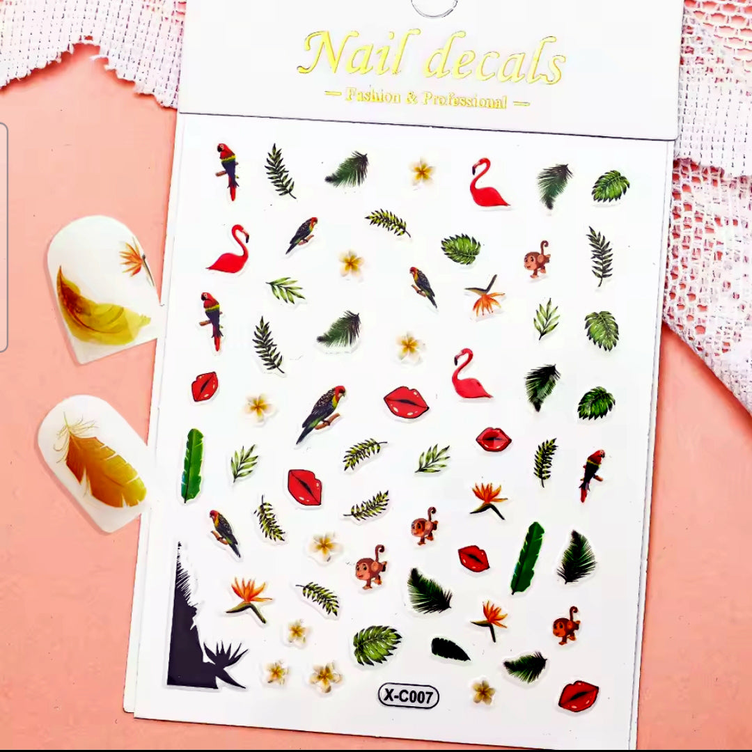 Tropical Nail Sticker