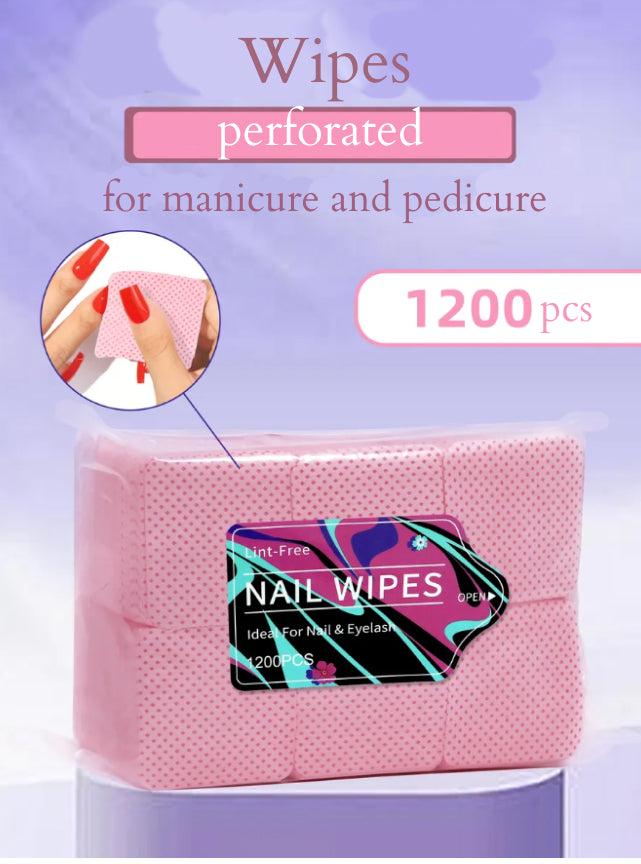 Nail Wipes (pink) 1200pcs