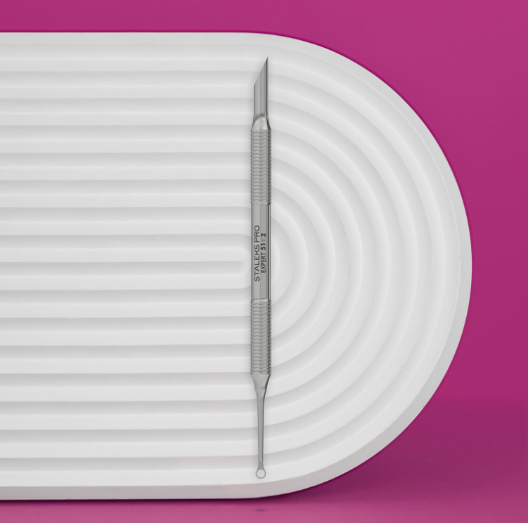 Manicure pusher EXPERT 51 TYPE 2 (beveled and loop pusher)