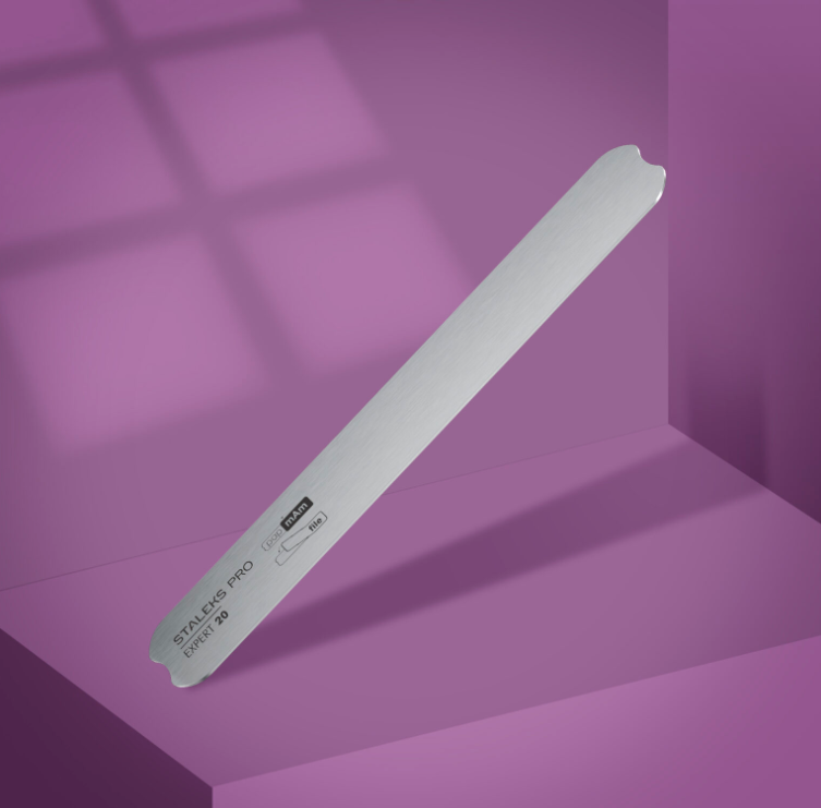 Metal nail file, straight, base EXPERT 20