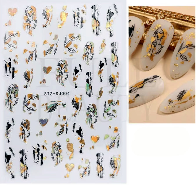 Nail Art Stickers "Abstract"