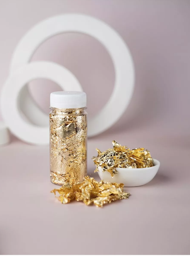 Gold Nail Art Foil in Jar