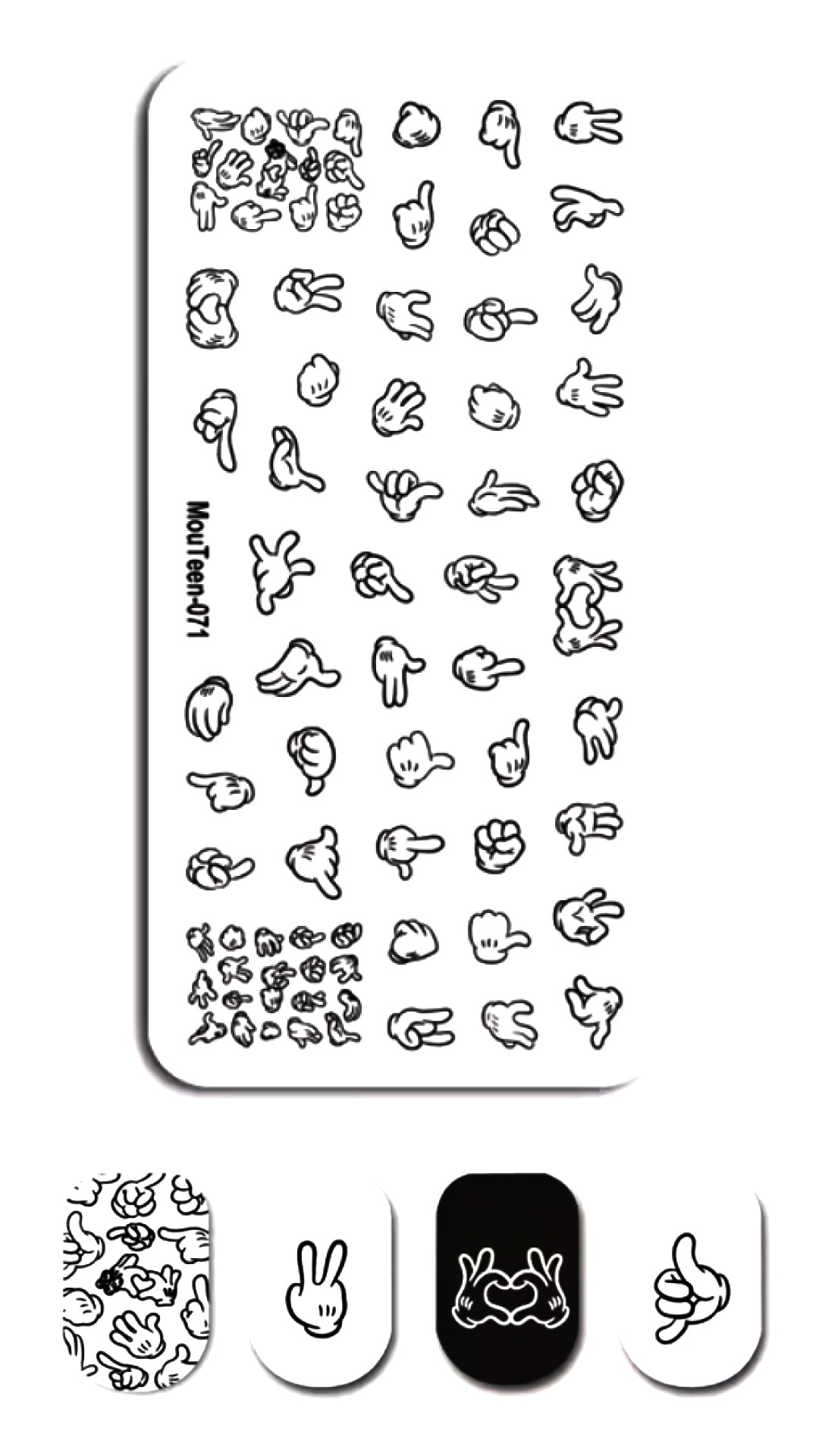 Stamping Plate "Gloves"