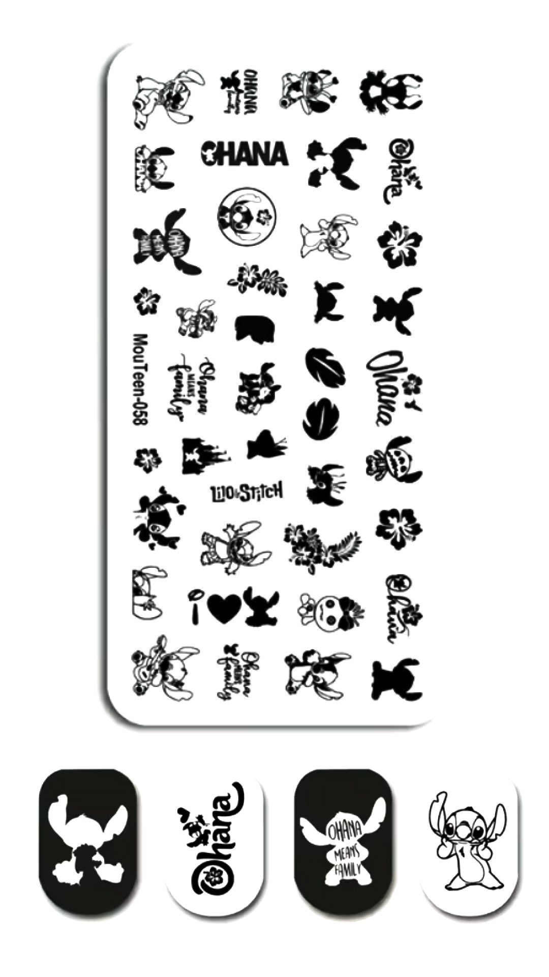 Stamping Plate "Lilo & Stitchr"