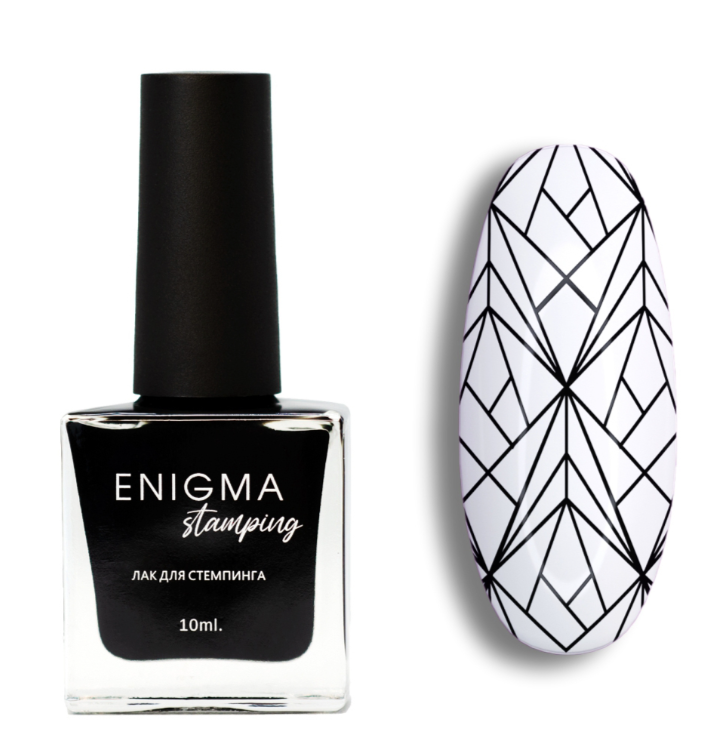 Enigma Stamping Nail Polish 6 ml в„–1 Black
