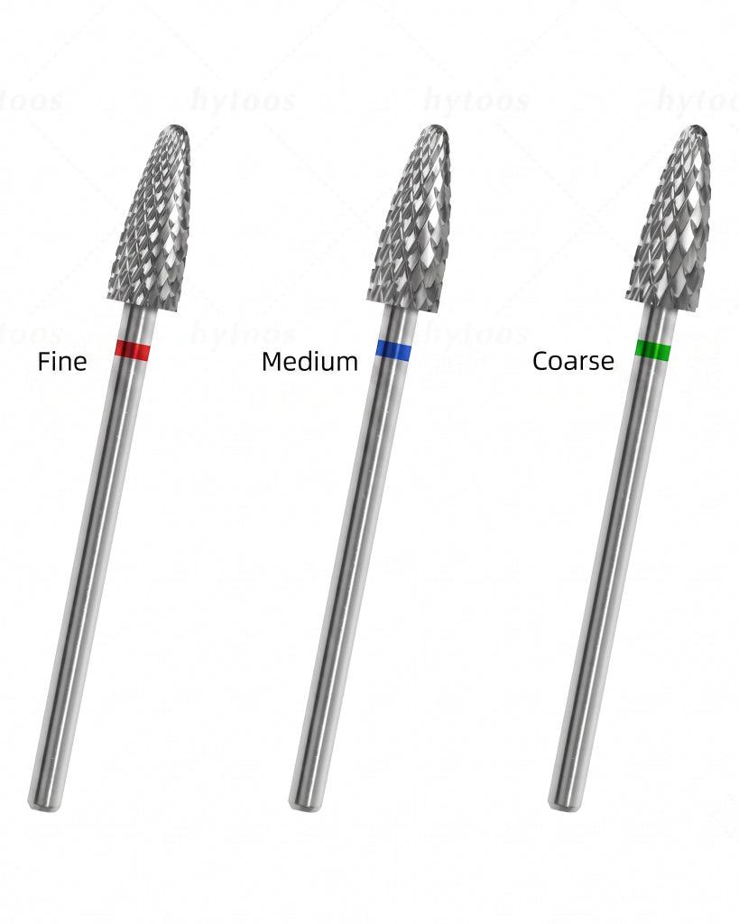 Velvet Hands Premium Carbide Nail Drill Bit Removal Type, 13mm (Fine/Medium/Coarse)