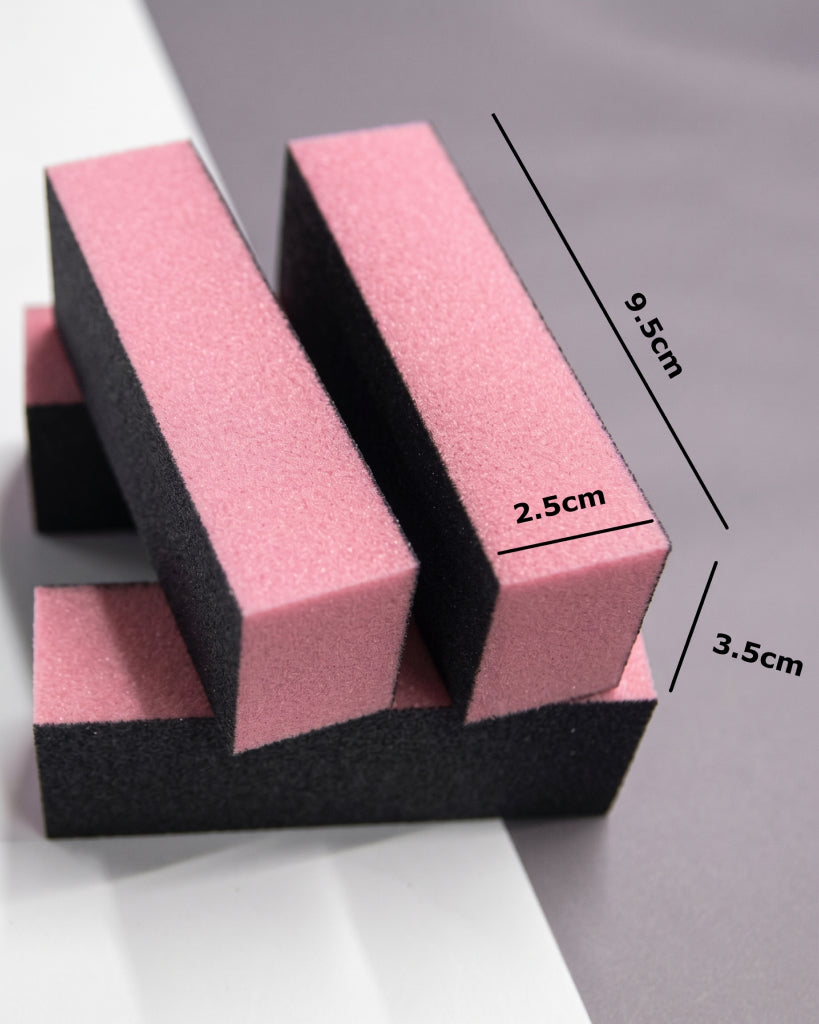 Velvet Hands Double-Sided Nail Buffer Block